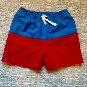 Chubbies Boys Blue and Red Swim Trunks